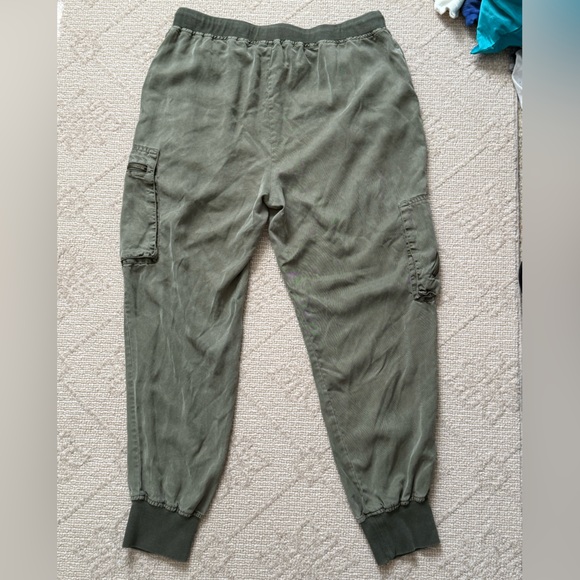 YOUNG, FABULOUS & BROKE Olive Green Cargo Jogger Pants - Picture 3 of 14